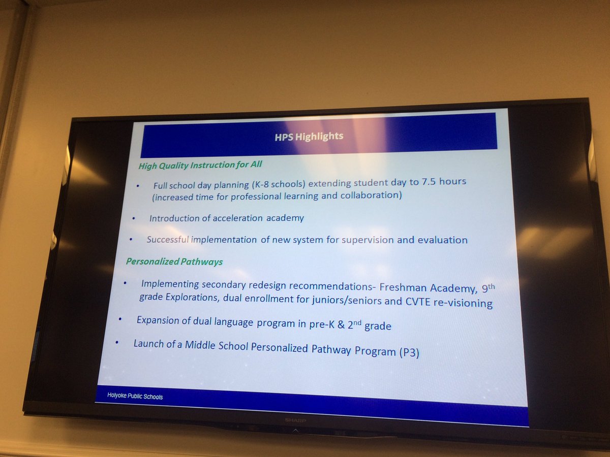 .<a href="/MASchoolsK12/">Massachusetts K-12</a> Board is hearing from 3 Receivers about plans &amp; progress in #Lawrence, #Holyoke, &amp; #Southbridge