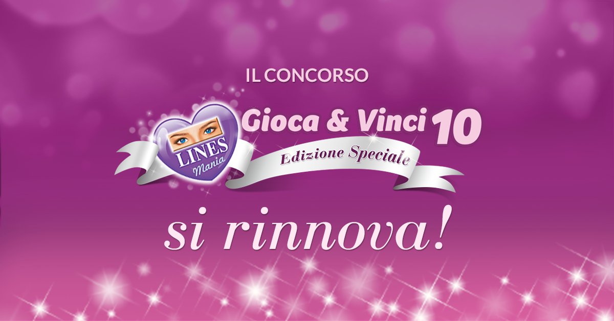 Moltiplica le tue possibilità di vittoria con il #concorso G&amp;V11! Continua fino al 18 agosto linesmania.it/gioca-e-vinci-…