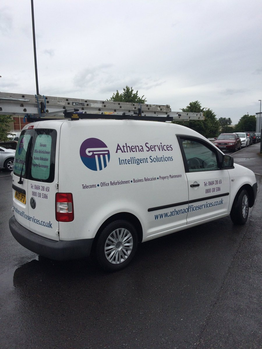 AthenaTelecom's tweet image. Our newly sign written Van! Please look out for it around Tewkesbury and the surrounding areas!