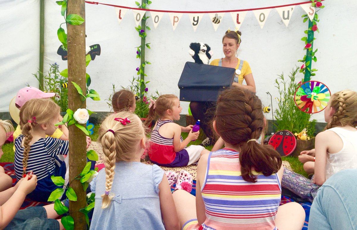 ThinkLightPlat's tweet image. Thanks to @homegrownffest for having Loopy Lou's Pop Up Theatre Garden!