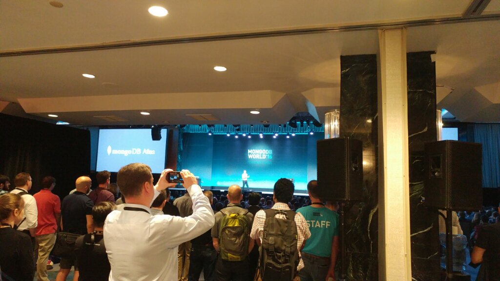 zakhark's tweet photo. MongoDB Atlas, database as a service, announced at #MDBW2016 https://t.co/2zb6QLQkCr