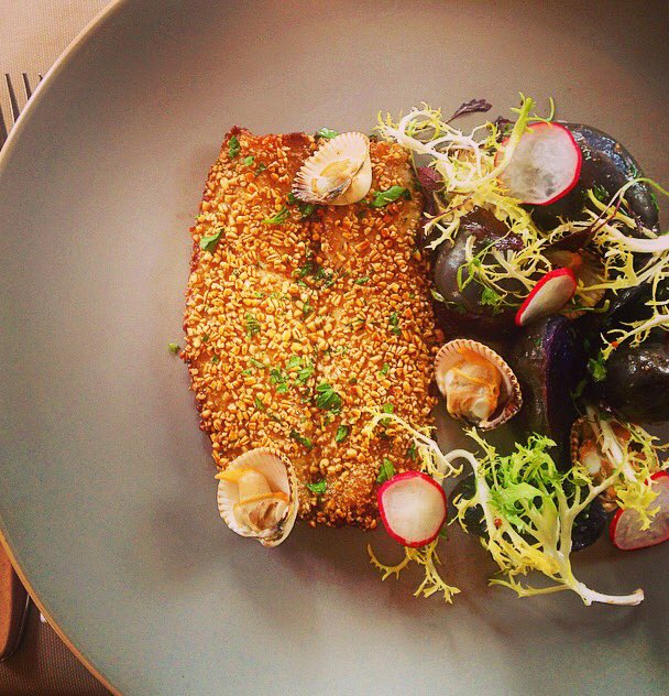 wezwatts's tweet photo. Herring in oatmeal,violetta potato salad with a parsley and lemon dressing #FoodPorn #EatMoreFish @ThePostBoxPerth https://t.co/pAWffy5Oor