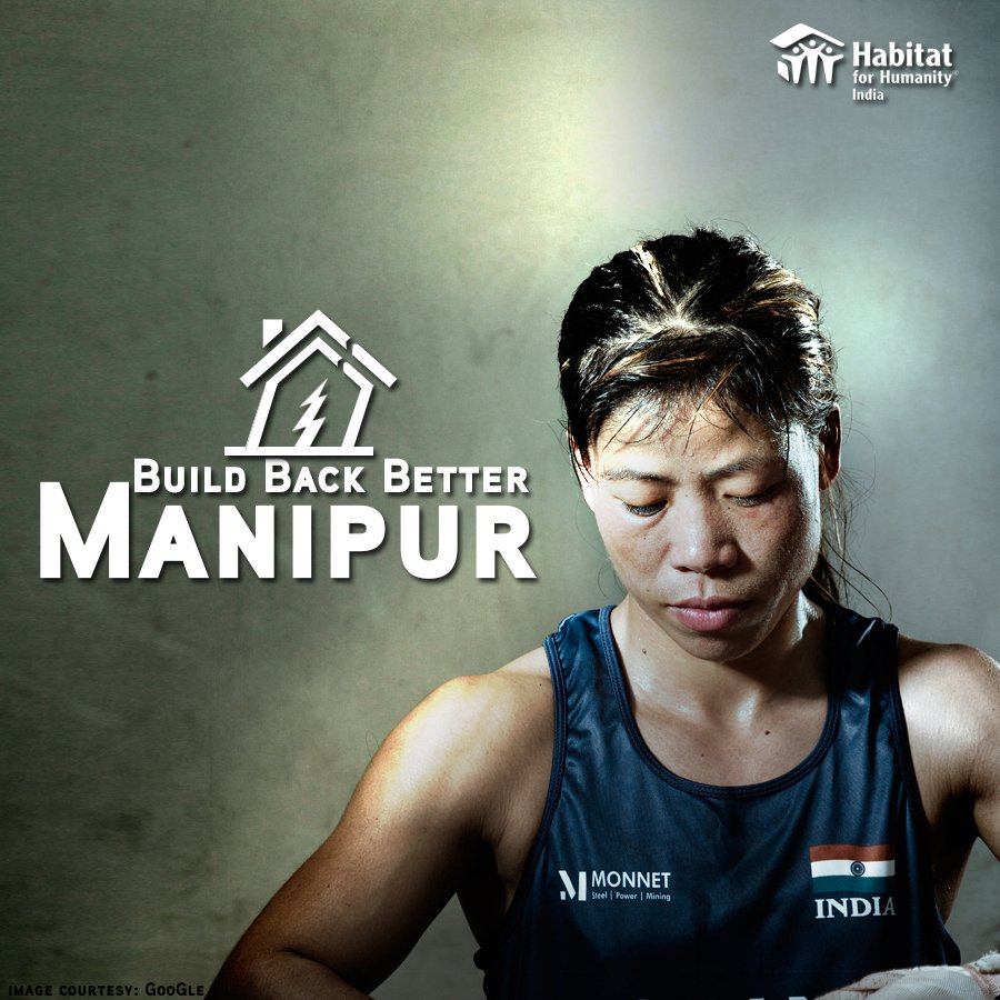 habitatindia's tweet photo. Indian MP & WorldBoxingChampion #MaryKom joins @habitatindia's campaign #BuildBackBetterManipur supported by @PwC_IN https://t.co/7H3GK3KkKo