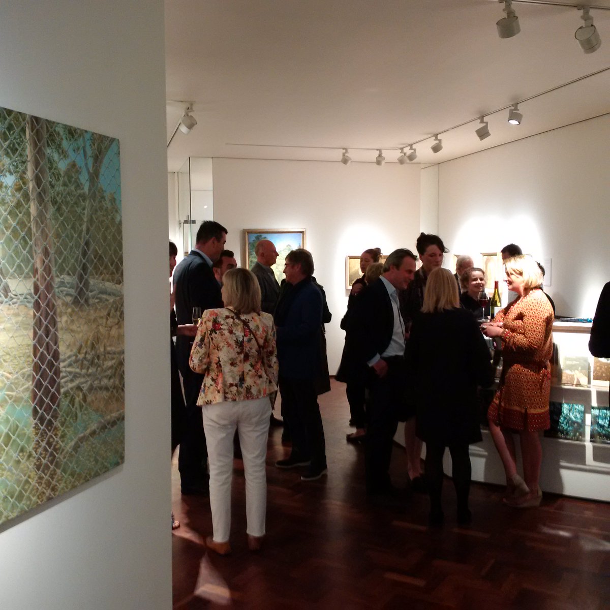 Most wonderful evening <a href="/Messums/">Messum Shah</a> gallery London with Paul &amp; Amanda <a href="/mossgreenAUS/">Mossgreen</a> for Lin Onus "Yinya Wala" exhibition