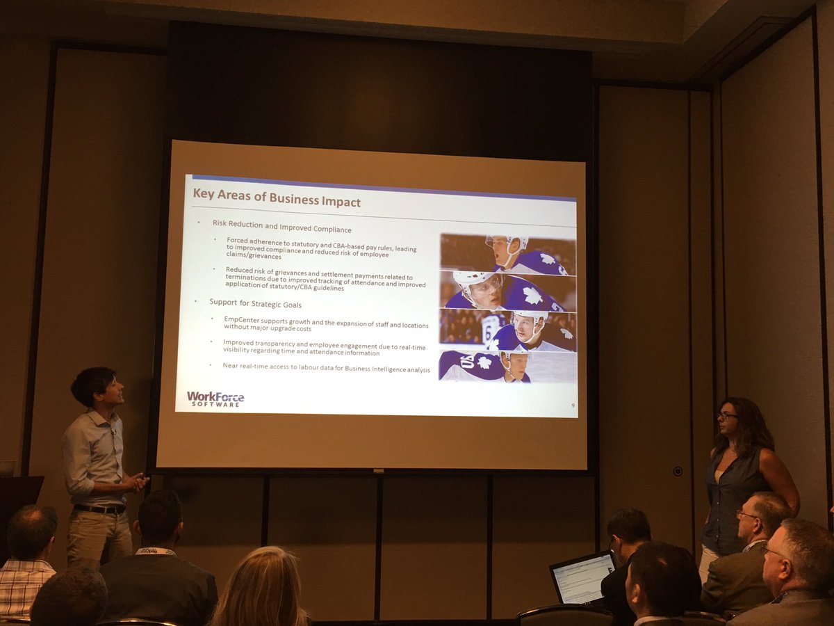 dvubroady's tweet photo. Standing room only to hear about @MLSEPR ROI at 176% for 5 years on their @WorkForceSW implementation #WFSVision16 https://t.co/wJSDczJdgA
