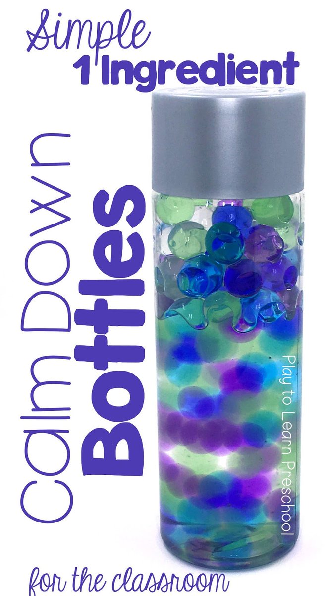 CareerBossMeg's tweet photo. Simple One Ingredient Calm-down Water bottles for the classroom or at home #education #http://ow.ly/RE9R301FRoY https://t.co/kUFVlrXdsO