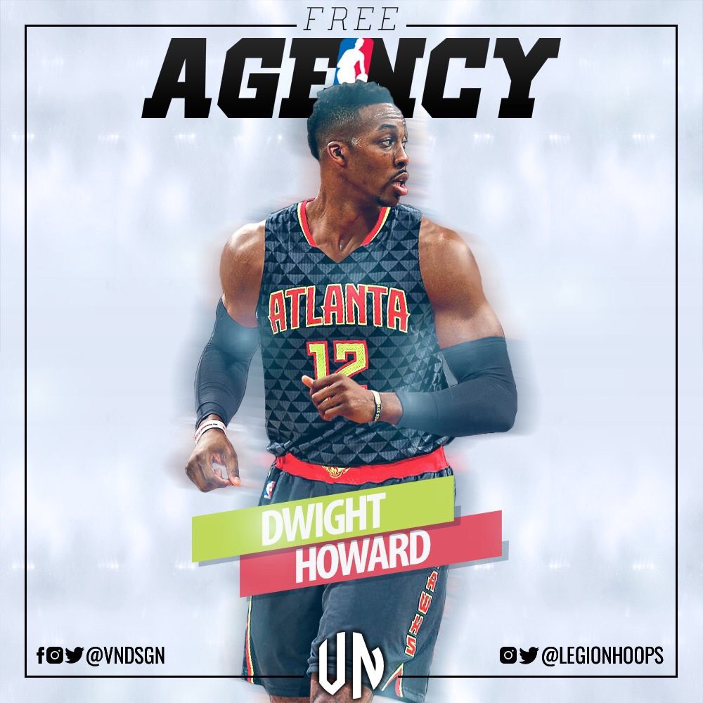 LegionHoops's tweet photo. Hawks have interest in signing Dwight Howard. How'd he look in Atlanta? https://t.co/PCmshh59J7