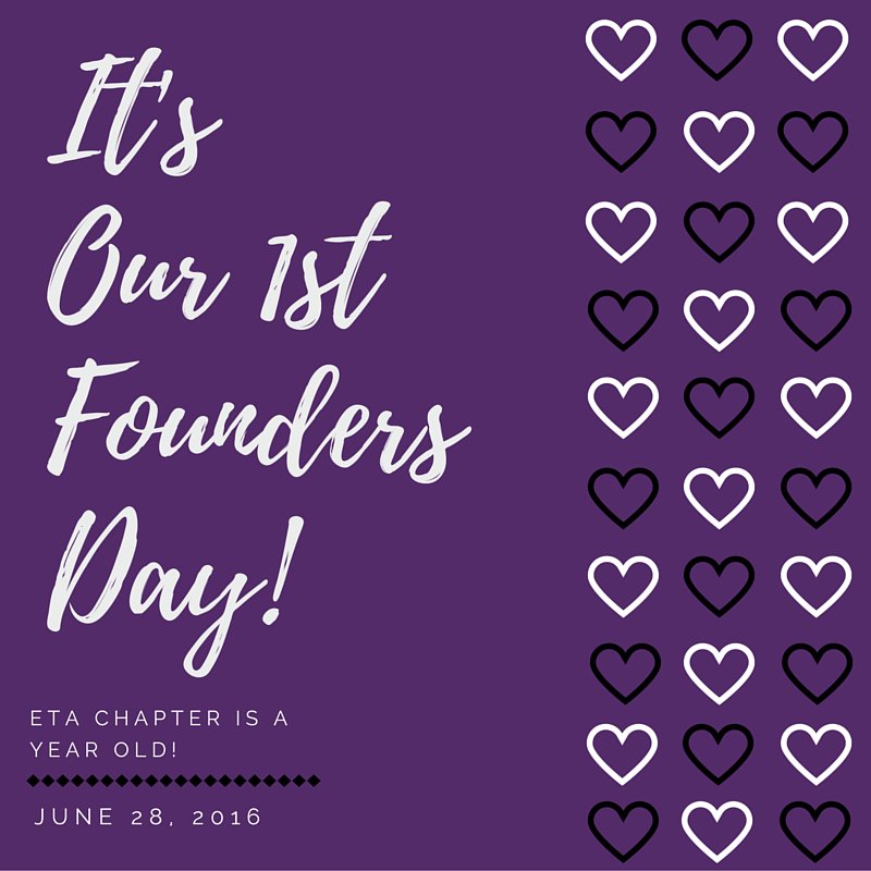 AlphaPiPhiEta's tweet photo. One year ago, Eta Chapter became official! We're forever grateful to our Founding Mothers &amp; Eta Founding Sisters! https://t.co/WlzTC6731L