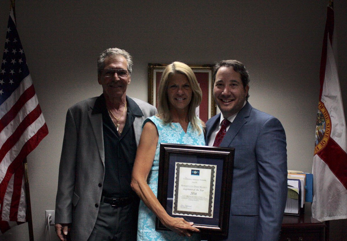 debbie_mayfield's tweet photo. I'm honored to be named @CANFlorida's 2016 Legislator of the Year. #CommunityAdvocacyNetwork #Sayfie #FlaPol https://t.co/ausnY9YQnh