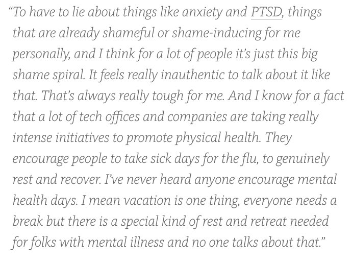 techiesproject's tweet image. Hannah Swann on the lack of awareness around mental health issues in Silicon Valley. medium.com/techies-projec…