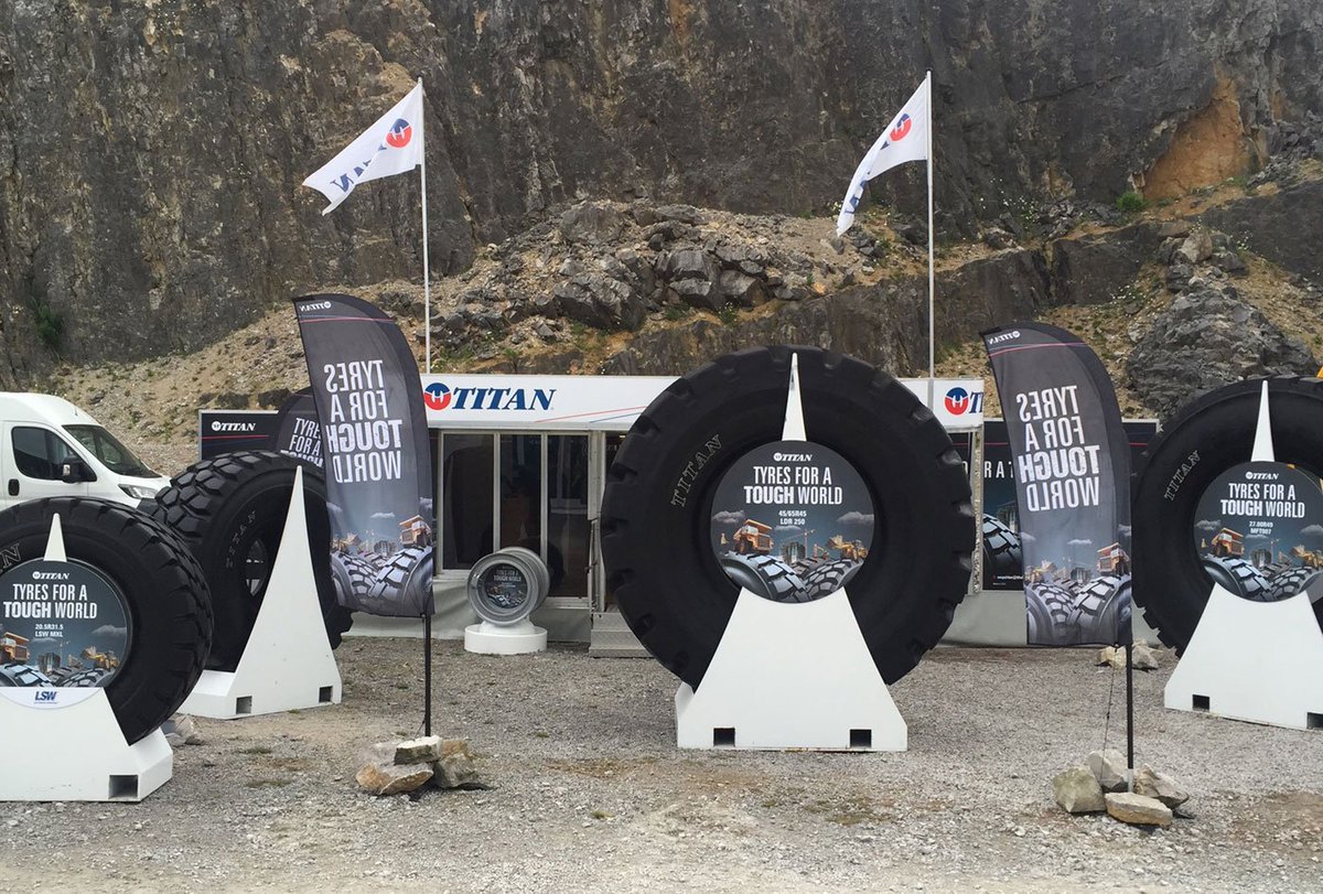 Our Titan team is setup and ready at the Hillhead 2016 quarrying and construction show in Buxton, Derbyshire UK