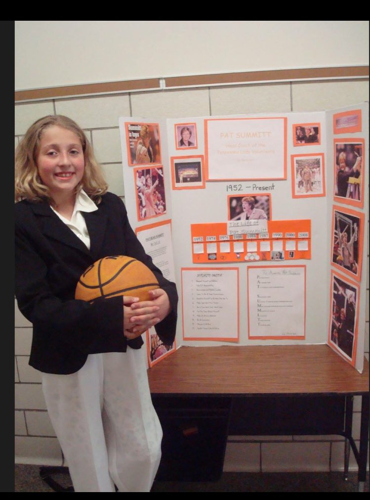 emilyholt_24's tweet photo. I don't care how embarrassing this picture is. I idolized @patsummitt #WaxMuseumProject https://t.co/hJ9j4xxMqc
