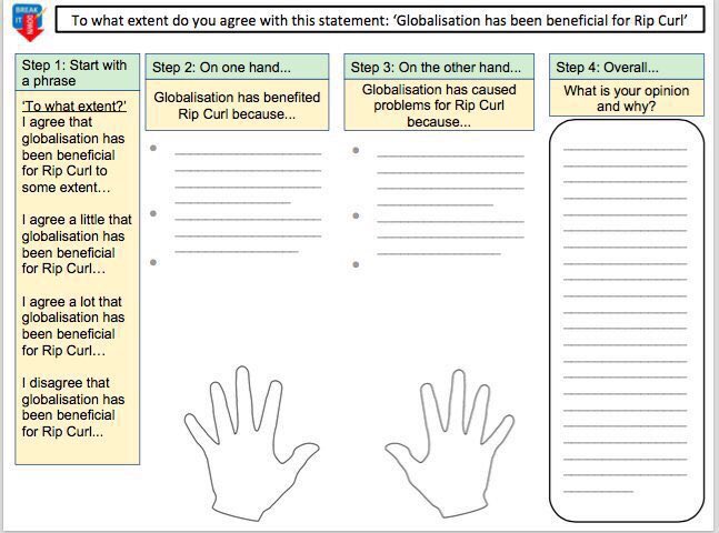 GeographiaUK's tweet photo. Writing templates to scaffold "to what extent" questions - available free on tes https://t.co/wujTMGYyVh https://t.co/O7Tep1Nlnz