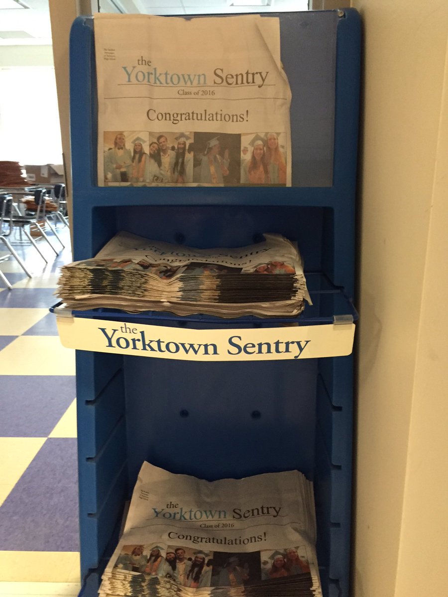 YorktownSentry's tweet photo. Senior issue is done and will be mailed out today! Keep an eye on your mailbox! Congrats again to the senior class! https://t.co/XbpetZquz8