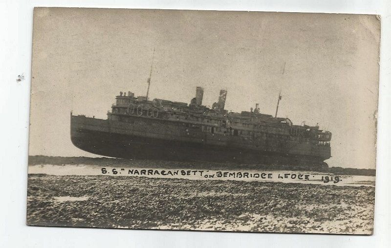 RydeAbide's tweet photo. S.S. Narracansett-stranded on-Bembridge ledge-Isle of Wight-1919 #TideDown https://t.co/XOZTER9ctl