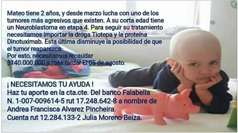 Pattyvargasmore's tweet photo. @aminerals y si la vida de sus hijos dependiera de 140 millones ustedes q harían? Xfa ayudemnos todos aporte suma https://t.co/8M8cRZa8RR