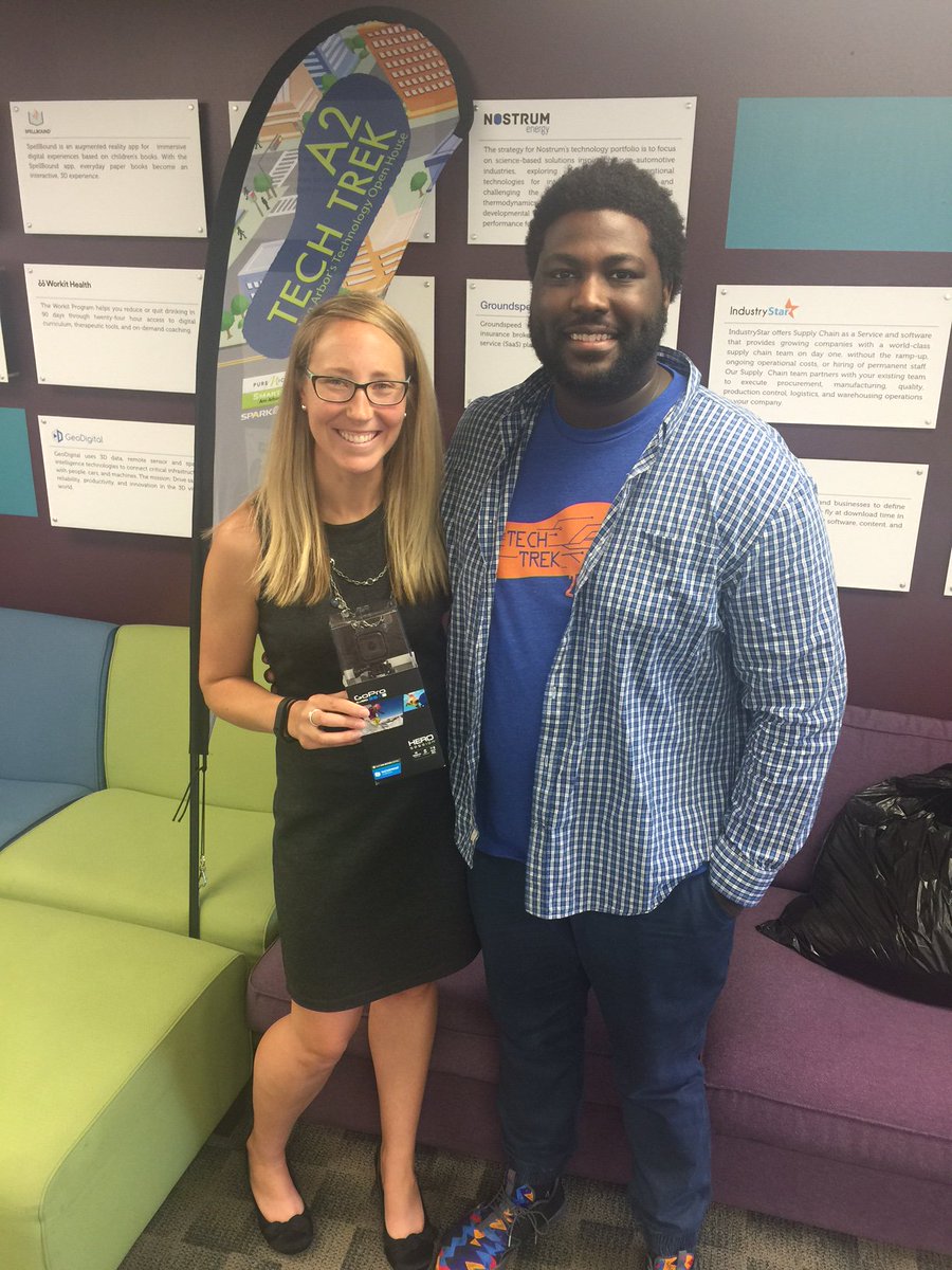 The #A2TechTrek photo challenge winner is <a href="/Megan_Mazurek/">Megan Mazurek</a> !! Have fun w/ your new GoPro sponsored by <a href="/BaboMarketA2/">Babo Market</a> 😀