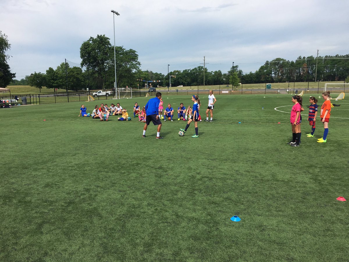 SoccerVSA's tweet photo. It's All Girls out at Long!! Camp is in full swing and these ladies are awesome! #CampFlow #WeAreVSA https://t.co/P8ufCEgiJp
