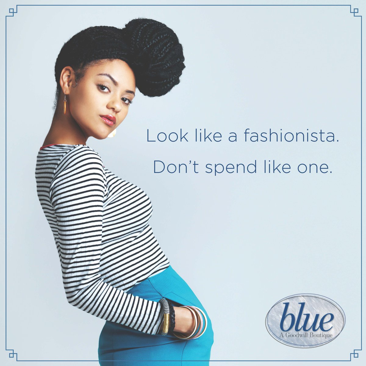 BlueGoodwill's tweet photo. Look like a fashionista. Don't spend like one. https://t.co/95ZwQXc1nk