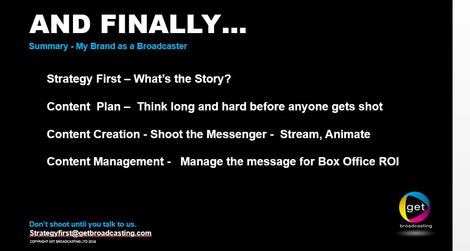 iabireland's tweet photo. key points for your brand as a broadcaster below. thanks Brian @Promozoo & @GetBroadcasting #videonation #IABvideo https://t.co/Ya46HLEL8Z