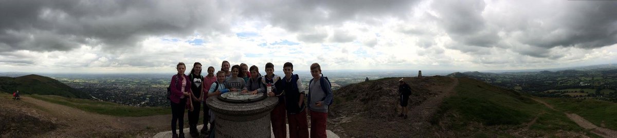 Some of our Y6s enjoying the view from the highest point on Malvern hills