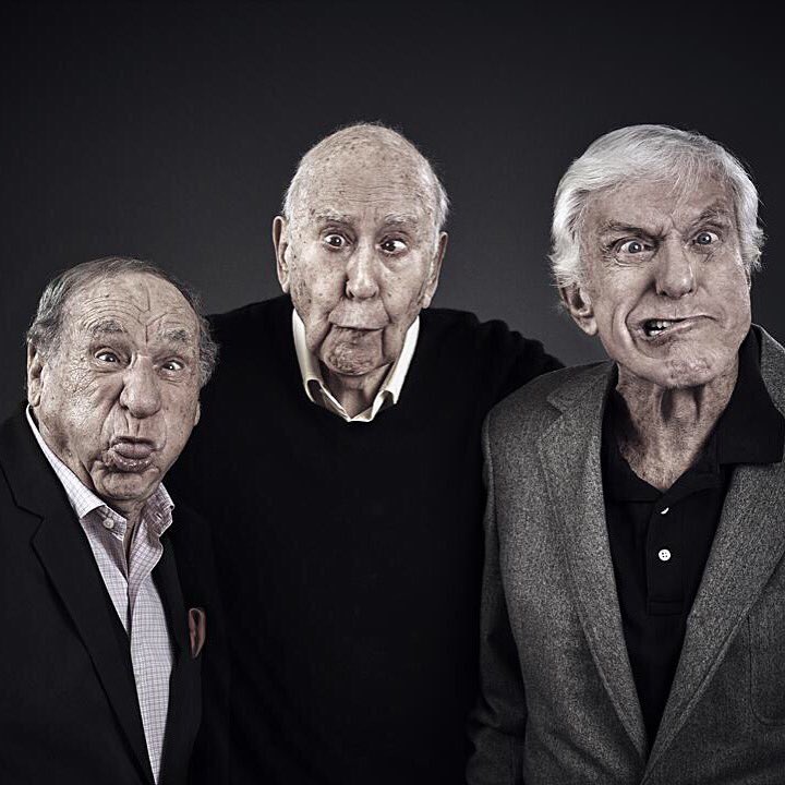 DrGotts's tweet image. ANY excuse to repost this pic I will!! Happy birthday @MelBrooks! We shot with his chums @carlreiner &amp;amp; @iammrvandy