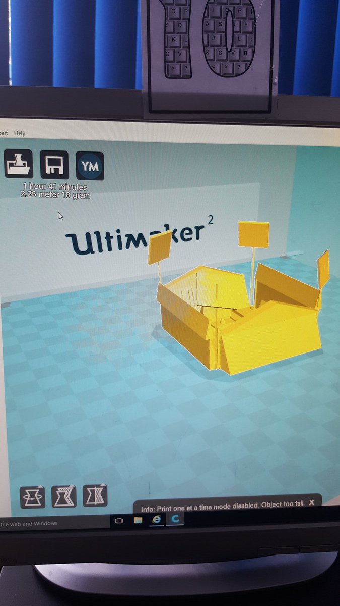 P7_APS's tweet photo. Dens Park by Morgan in P7 during the Cura and 3D printing stages @dundeefconline @UltimakerCREATE #Dun3Dee #awesome https://t.co/RqCWVI8ImW