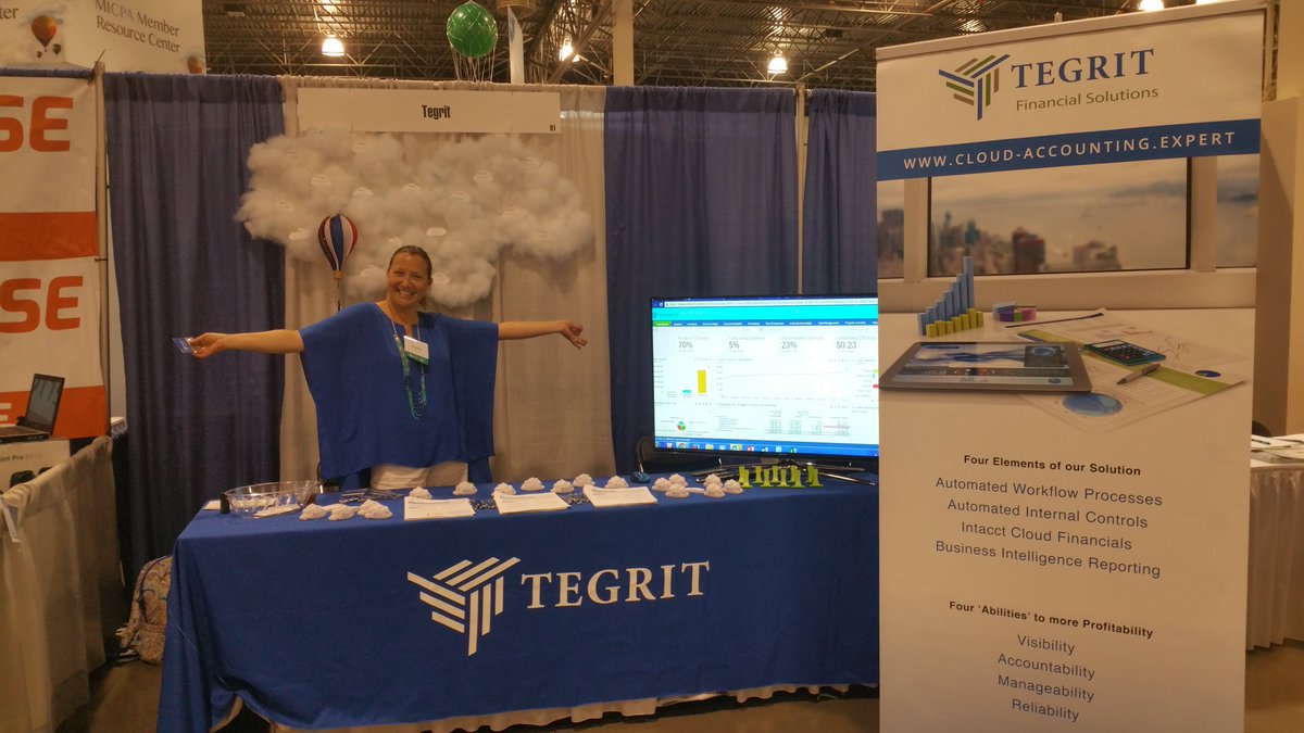 BarnstableSteve's tweet photo. Tegrit rocks the MICPA conference in Novi. #micpashow @tegritcloud @BarnstableSteve https://t.co/aGZuQSEHTq