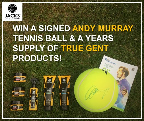 Jacksoflondonuk's tweet photo. We're giving away a signed Andy Murray tennis ball and a years supply of True Gent products.

RETWEET TO ENTER https://t.co/1VdoTrB88V