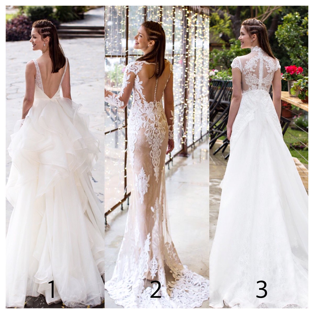 NoyaBridal's tweet photo. Back details are everything! Which of these #NoyaBridal looks is your favorite? 
#AriaCollection https://t.co/jiXrJrJxkv