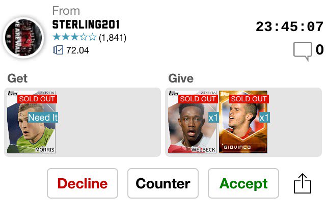 Steal or bust? Topps KICK (m.onelink.me/d42651b4)