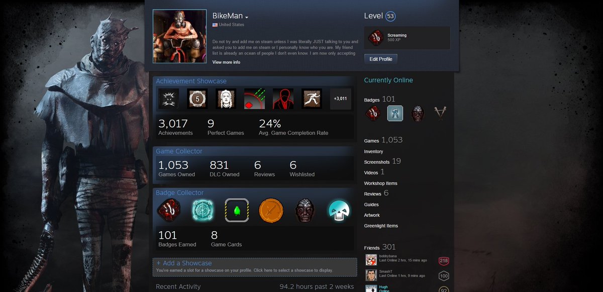 Bikeman Hells Yeah Dbd Steam Background Badge Level One Complete Deviusqc