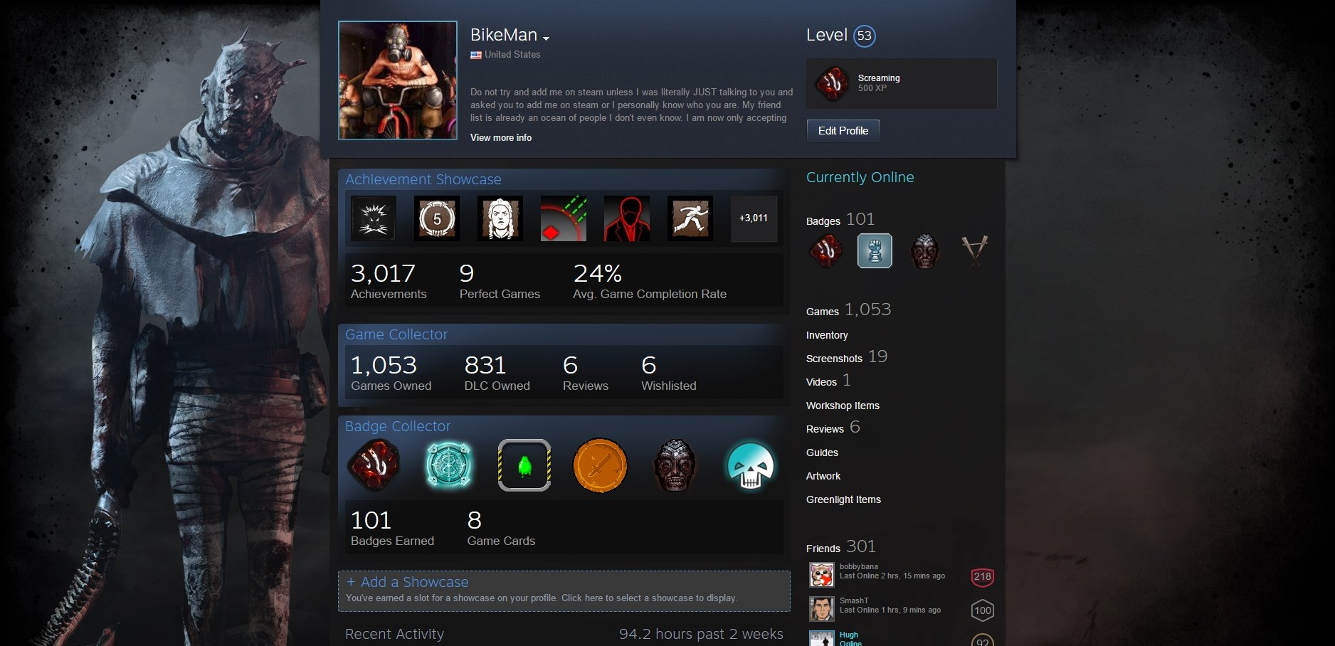 Bikeman Hells Yeah Dbd Steam Background Badge Level One Complete Deviusqc T Co Khogfdb7pc Twitter