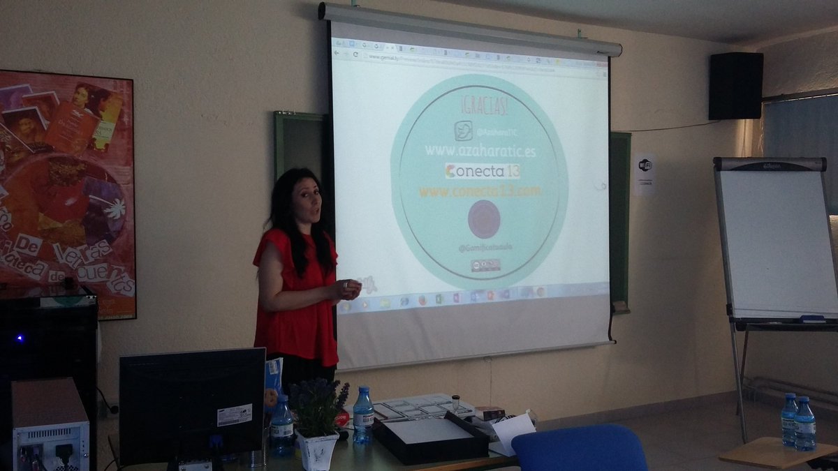 segundanovela's tweet photo. Gamificación: catalizador de otras metodologías activas. #metodologiar @EncPrimariaJaen con Azahara García https://t.co/4Ix5VQj2Dw