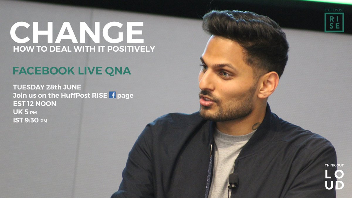 HuffPostVideo's tweet photo. WATCH NOW: @JShetty1 sheds light on how to handle change positively on @HuffPostRise ➡️  https://t.co/aQyENSbbou https://t.co/IA8dE4can3