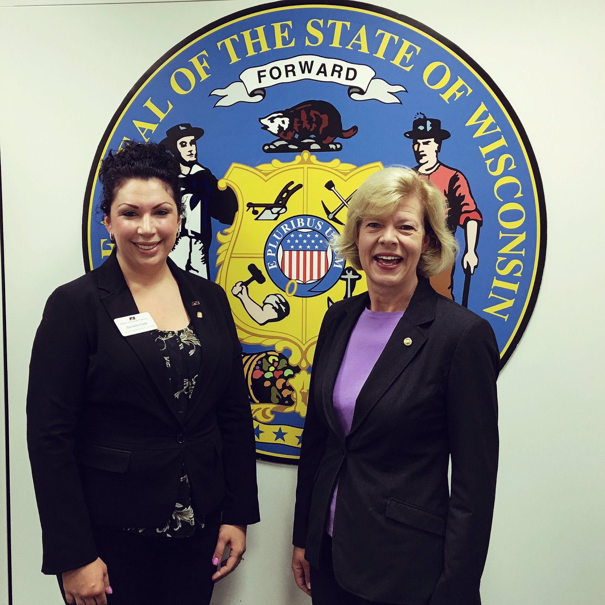 SuburbanBeef's tweet photo. Thank you @SenatorBaldwin for meeting me to talk about #Ag issues in #Wisconsin while I visited #DC. #WIAgProud https://t.co/MNrkwcuCMj