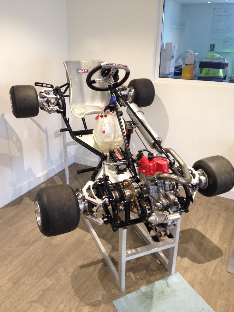 ColinTurkington's tweet photo. At @TeamBMRBTCC today getting preped for testing. Their FWD Kart still blows my mind! https://t.co/PzKrIdZ808