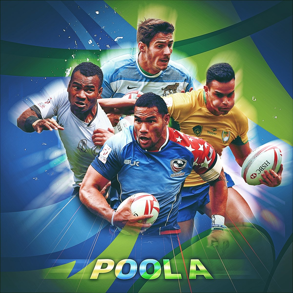 SVNSSeries's tweet photo. #Rugby7s Men's Pool A @rio2016_en = 🇫🇯🇦🇷🇺🇸🇧🇷 #AreYouReady? 

@fijirugby 
@unionargentina 
@USARugby 
@brasilrugby https://t.co/iVeubHhVP8