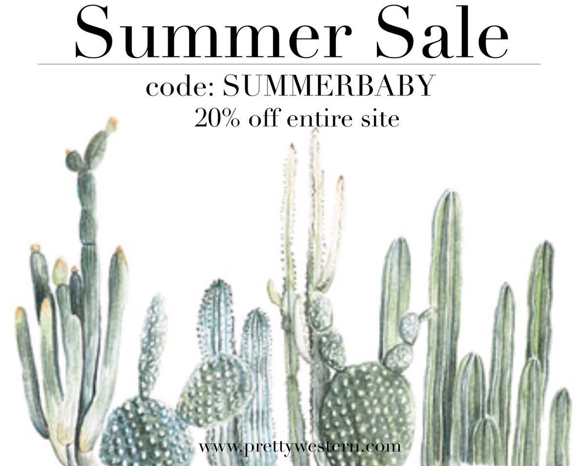 PrettyWestern's tweet image. S-A-L-E🌵