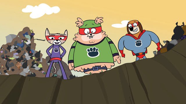 toonrush's tweet photo. Nobody can conquer evil better than a cat, a dog and a hamster. #PetSquad #SquadGoals  https://t.co/dGUjZh8jfG https://t.co/4glDzIUA83