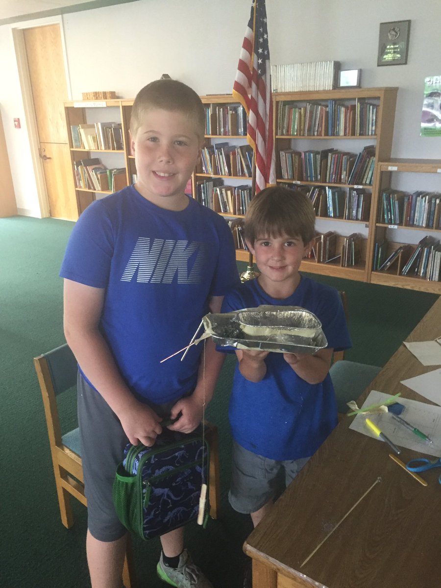 WillardPenny's tweet photo. These two friends are proud of their boat design @MACSchools #PBLCamp #MAsummer @OByerly #MAPSS #summerlearning https://t.co/OkewuZuiSg