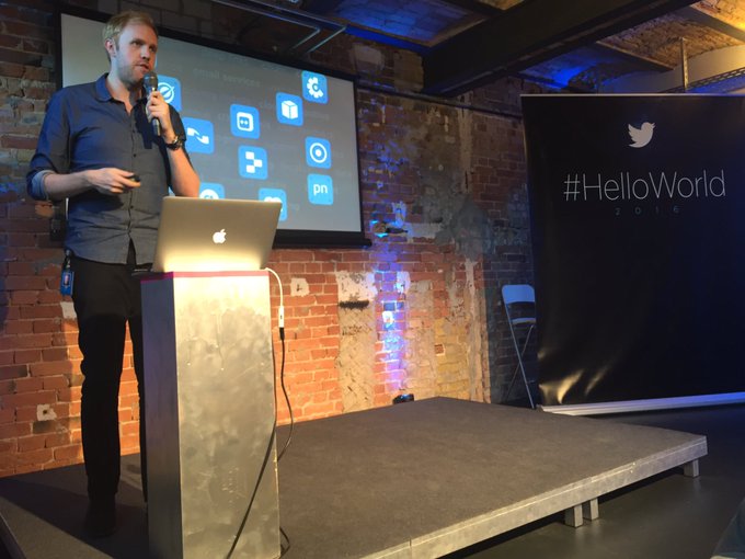 We are underway at #HelloWorld Berlin! Thanks for joining us on a sunny evening! https://t.co/6LZWLF<a href="/tag/helloworld"class="tags">#HelloWorld</a>