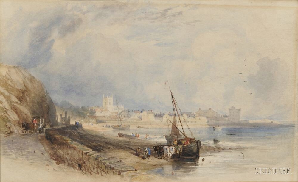 callow_art's tweet image. View of Cromer, Norfolk, 7×11in, Sold for $1,230 USD #williamcallow auctionclub.com/public/histori…