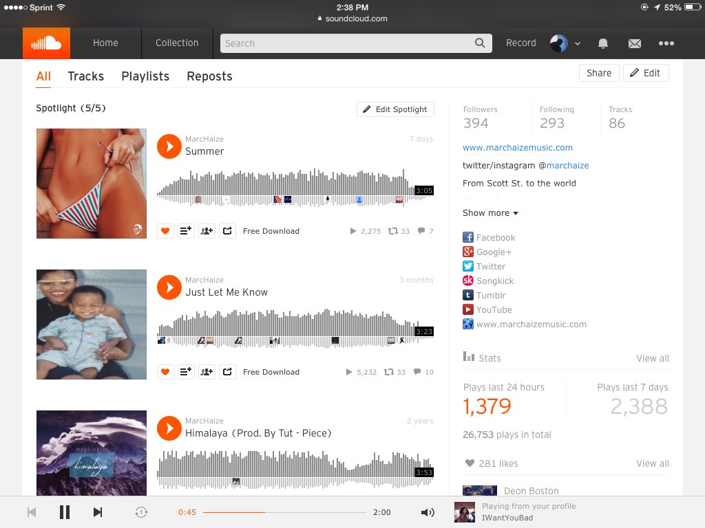 MarcHaize's tweet photo. I appreciate the support on Soundcloud! I got so much more lined up! #ScottSt. https://t.co/tyxCJEPSwt