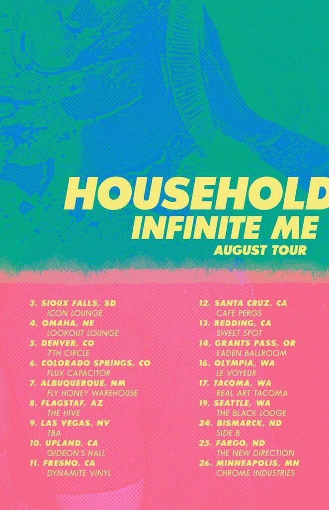 Doin the west coast in August. <a href="/InfiniteMeBand/">INFINITE ME</a> is seriously the best band. Come hang out!