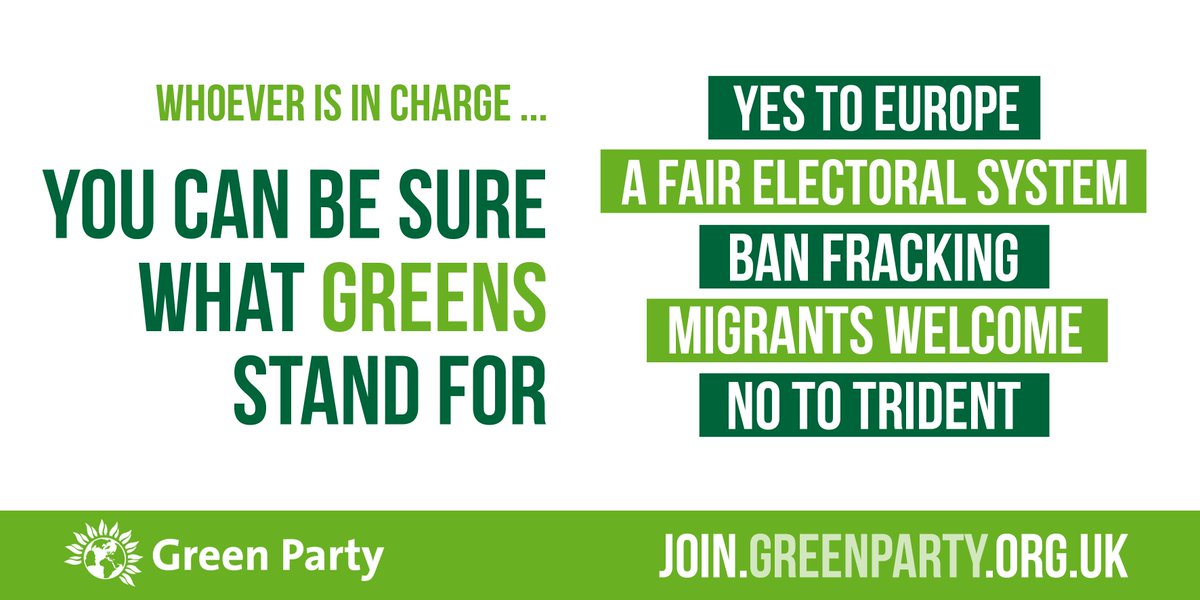 British politics is in chaos at the moment, but we're sure of where we stand. Join us -->> join.greenparty.org.uk