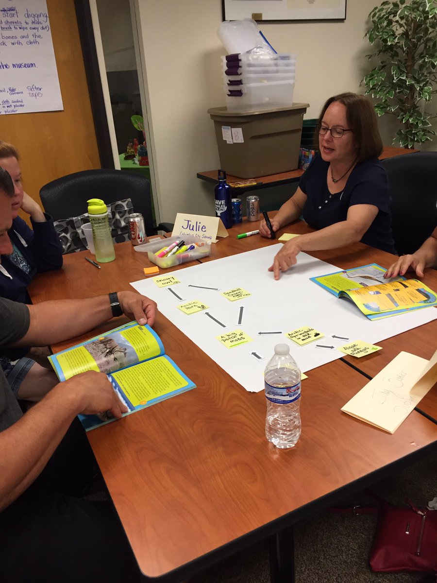 westervilleAP's tweet photo. Creating food webs! NFTI fun!  #nftiscience https://t.co/N6CyDZEigX