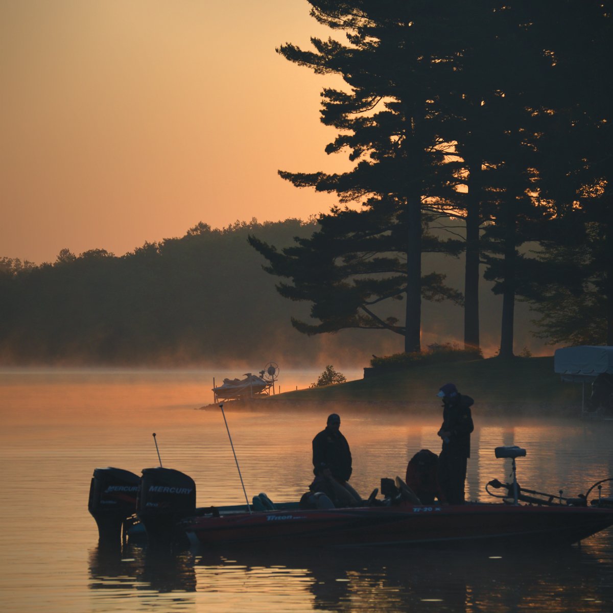 Carhartt's tweet image. For those who can fix their boat, catch their fish, and still get to work by 8. #OutfishThemAll