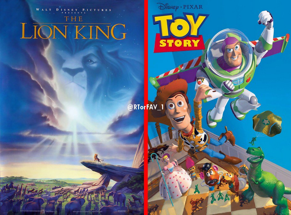 REQUESTED 
RT for The Lion King 
LIKE for Toy Story