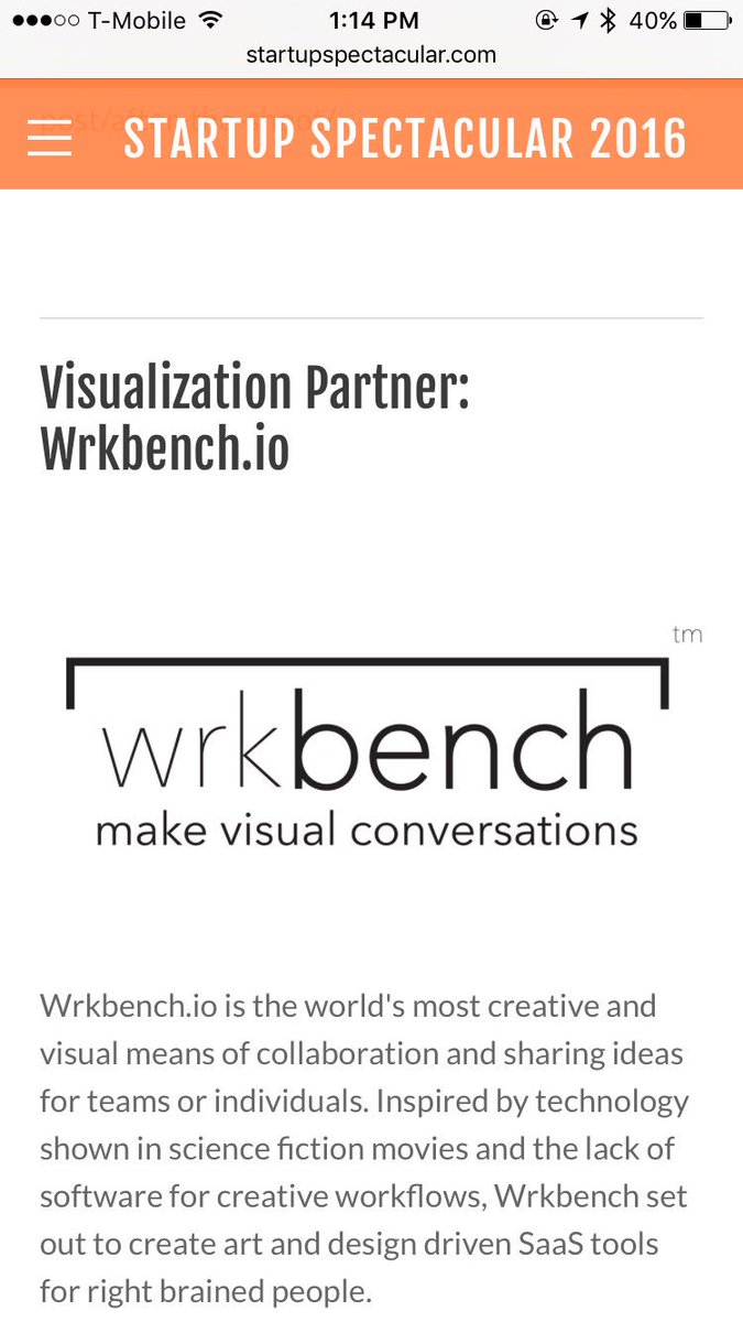 wrkbench's tweet photo. Thank you @TechBreakfast for partnering with us for visualizing your events. Woot! #StartupSpectacular #Startups https://t.co/TU5aYfoKHP